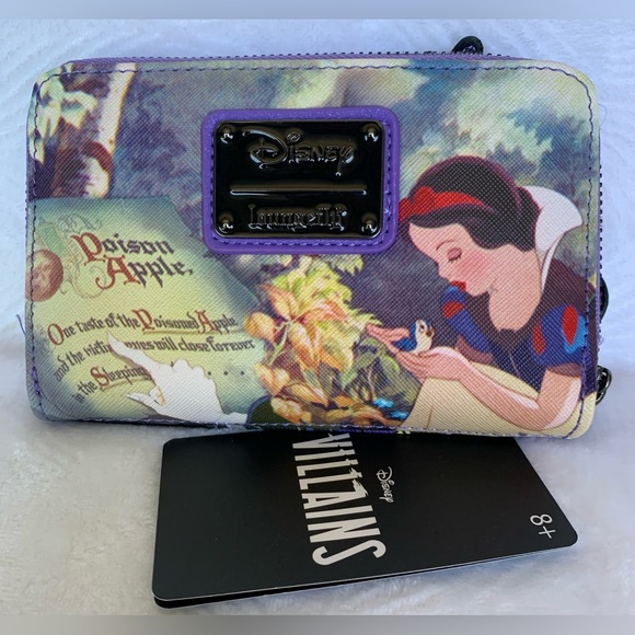 Loungefly Disney Villains Snow White Evil Queen Zip Around Wallet - Picture 2 of 11